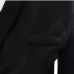 11One Button Black Long Sleeve Cropped Blazer Coats