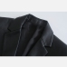 8PU Black Single Button Blazer Coat