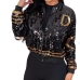 1Fashion Street Sequined Long Sleeve Jackets