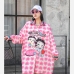 7Casual Spring Printed Loose Longs Sleeve Ladies Long Coat