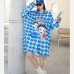 8Casual Spring Printed Loose Longs Sleeve Ladies Long Coat