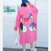8Lovely Dots Graphic  Turndown Collar  Long Coat Outfits