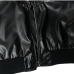 8PU Leather  Punk  Style Black Cropped Coats