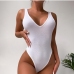 1 Pure Color Backless Sleeveless Bodysuit