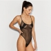 6Alluring See Through Black Backless Sleeveless Bodysuits