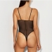 7Alluring See Through Black Backless Sleeveless Bodysuits