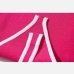 12Contrast Color Knit Halter Sleeveless Thong Bodysuit