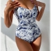 7Fashion Slim Printed Sleeveless Bodysuit For Women