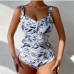 1Fashion Slim Printed Sleeveless Bodysuit For Women