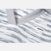 10Fashionable Striped Slimming Turndown Collar Bodysuits