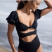 4Front Twisted Solid Cut Out Bodysuit