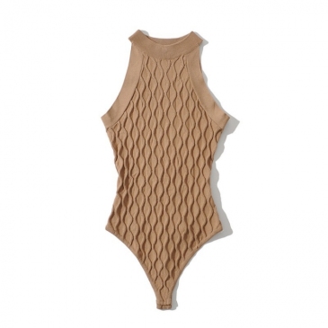 Sexy Knitting Hollow Out One Piece Bodysuit