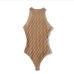 1Sexy Knitting Hollow Out One Piece Bodysuit