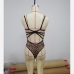 6Sexy Ladies Leopard  Spaghetti Strap  Backless Sleeveless Bodysuits