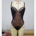 7Sexy Ladies Leopard  Spaghetti Strap  Backless Sleeveless Bodysuits