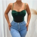 3Sexy Solid Ruched Sleeveless Bodysuit