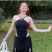 4Sexy Summer Designer Black Sleeveless Backless Bodysuits