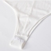 8Stand Collar White Sleeveless Zipper Up  Bodysuits