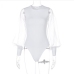 8Trendy Fashionable White Lantern Long Sleeve Bodysuits