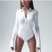 1Trendy Long Sleeve Fall Bodysuits For Women