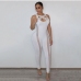 1Alluring Criss Cross Hollow Out Skinny Jumpsuit