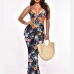 4Beach Holiday Printed Cut Out Sleeveless Jumpsuit