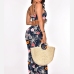 5Beach Holiday Printed Cut Out Sleeveless Jumpsuit