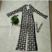 3Fashion Houndstooth Long Sleeve Wide Leg Jumpsuit