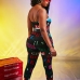 4Sexy Letter Printed Camisole Jumpsuits For Women