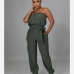 8Street Solid Strapless Jumpsuits For Women