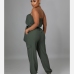 10Street Solid Strapless Jumpsuits For Women