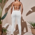 9Street White Backless Sleeveless Jumpsuits For Women