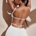 10Street White Backless Sleeveless Jumpsuits For Women