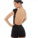 7Open Back Solid One Piece Romper