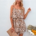 7Printed Summer Backless Sleeveless Short Loose Rompers