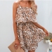 8Printed Summer Backless Sleeveless Short Loose Rompers