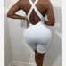 4Sexy Backless Pure One Piece Sleeveless Romper