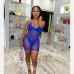 5Sexy See Through Sleeveless Halter Rompers