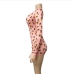 24V Neck Printed Long Sleeve Tight Rompers