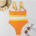 14 Contrast Color Two Piece Bikini Swimwear