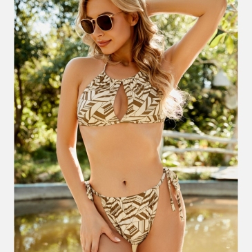  Geometric Print Sexy Beach 2 Piece Bikini Sets