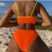 3 Gradient Color Sleeveless Two Piece Swimsuit