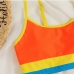 6 Gradient Color Sleeveless Two Piece Swimsuit