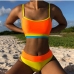 1 Gradient Color Sleeveless Two Piece Swimsuit