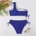 5 Multi-color Split One Shoulder Women Swimsuit Bikini