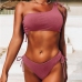 11 Multi-color Split One Shoulder Women Swimsuit Bikini