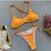 5 Sexy Bandage Pure Color Beach Bikini Sets