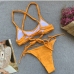 6 Sexy Bandage Pure Color Beach Bikini Sets