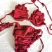 9 Sexy Bandage Sleeveless Pure Color Bikini Sets
