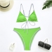 6 Sexy Contrast Color Lace Up Bikini Sets